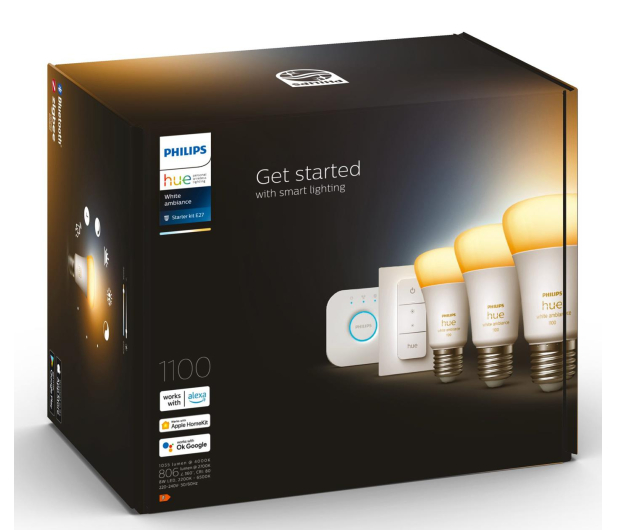 Philips Hue White ambiance Zestaw startowy 3xE27 1100lm - 686704 - zdjęcie 4